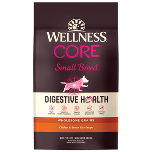 Wellness Core, Dog Dry Food, Digestive Health, Small Breed, Chicken & Brown Rice (2 Sizes)