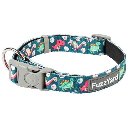 FuzzYard, Dog Collars & Harnesses, Dinosaur Land Collar (3 Sizes)