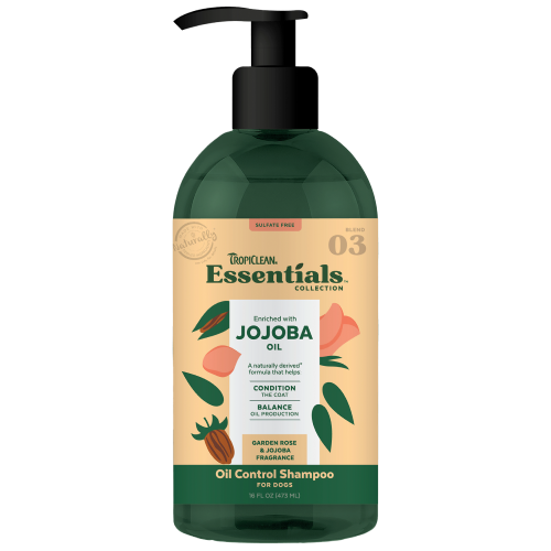 TropiClean, Dog Hygiene, Shampoos & Conditioners, Essentials Jojoba Oil Control Shampoo