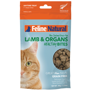 Feline Natural, Cat Treats, Freeze Dried, Healthy Bites, Lamb