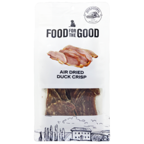 Food For The Good, Dog & Cat Treats, Air Dried, Duck Crisp