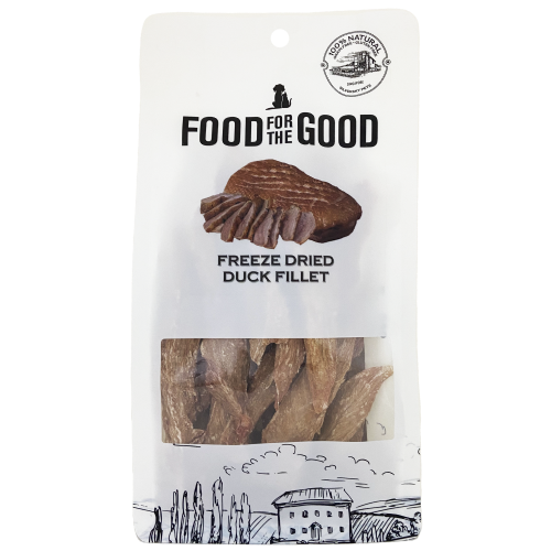 Food For The Good, Dog & Cat Treats, Freeze Dried, Duck Fillet