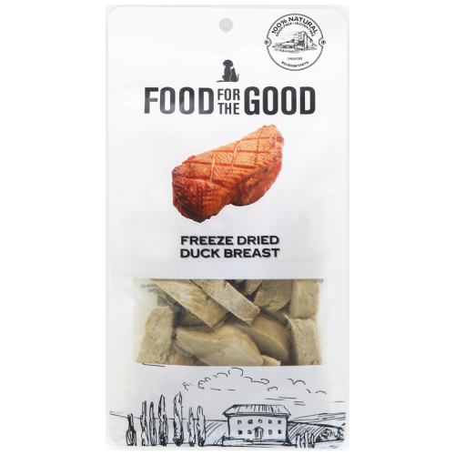 Food For The Good, Dog & Cat Treats, Freeze Dried, Duck Breast