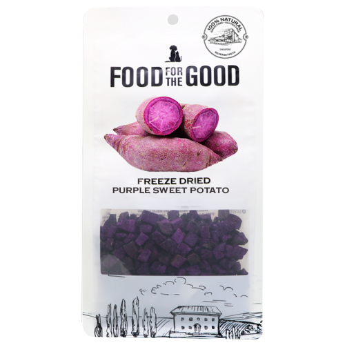 Food For The Good, Dog & Cat Treats, Freeze Dried, Purple Sweet Potato