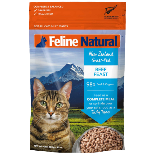 Feline Natural, Cat Food, Freeze Dried, Beef