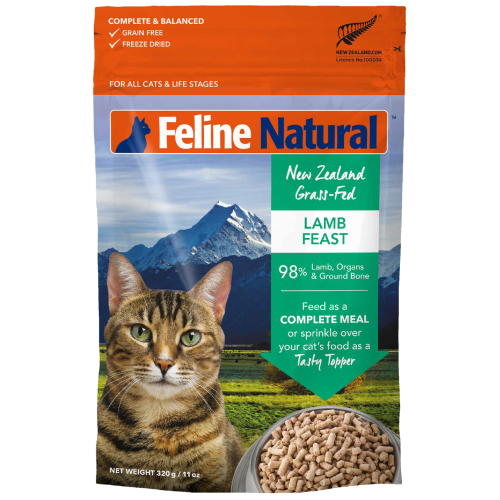 Feline Natural, Cat Food, Freeze Dried, Lamb