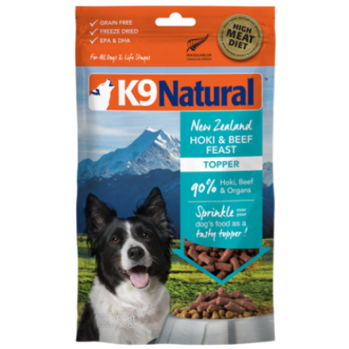 K9 Natural, Dog Food, Freeze Dried, Hoki & Beef (3 Sizes)