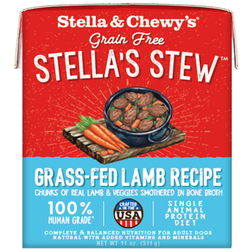 Stella & Chewy's, Dog Wet Food, Grain Free Stella's Stew, Grass-Fed Lamb