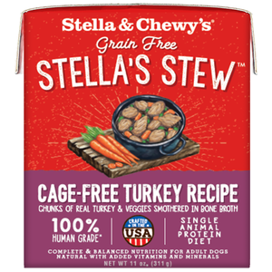 Stella & Chewy's, Dog Wet Food, Grain Free Stella's Stew, Cage-Free Turkey