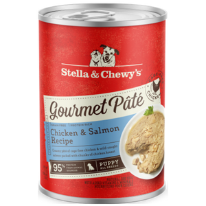 Stella & Chewy's, Dog Wet Food, Grain Free Gourmet Pate, Puppy, Chicken & Salmon