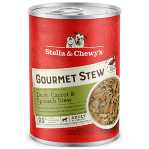 Stella & Chewy's, Dog Wet Food, Grain Free Gourmet Stew, Duck, Carrot & Spinach