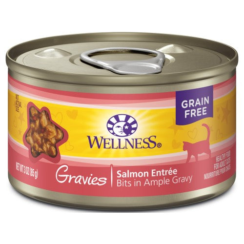 Wellness Complete Health, Cat Wet Food, Grain Free, Gravies, Salmon Entree