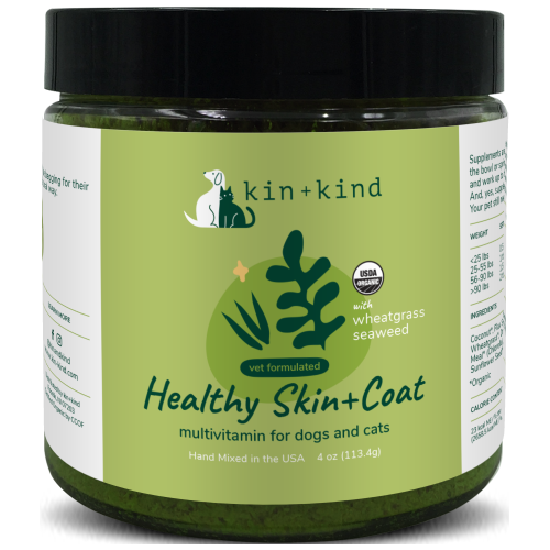 Kin+Kind, Dog & Cat Healthcare, Supplements, Healthy Skin & Coat (2 Sizes)