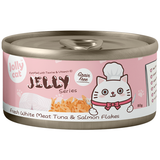 Jollycat, Cat Wet Food, Fresh White Meat Tuna & Salmon Flakes in Jelly (By Carton)