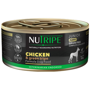 Nutripe, Dog Wet Food, JUNIOR, Puppy, Chicken & Green Tripe