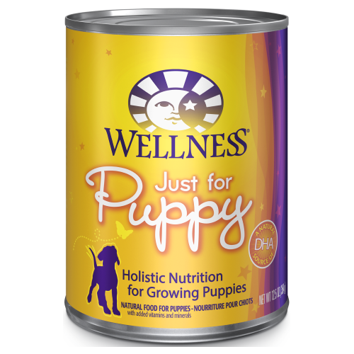 Wellness Complete Health, Dog Wet Food, Pate, Just For Puppy, Salmon & Chicken