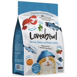 Loveabowl, Cat Dry Food, Herring, Salmon & Atlantic Lobster (3 Sizes)