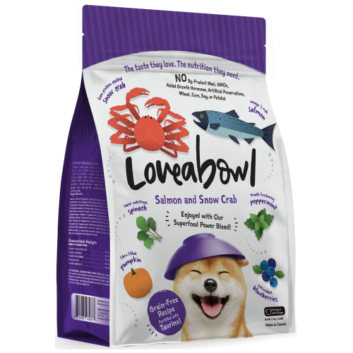 Loveabowl, Dog Dry Food, Salmon & Snow Crab (4 Sizes)