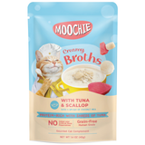 Moochie, Cat Wet Food, Creamy Broths, Tuna & Scallop (By Carton)