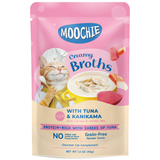 Moochie, Cat Wet Food, Creamy Broths, Tuna & Kanikama (By Carton)