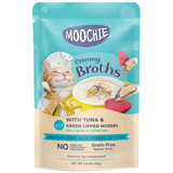 Moochie, Cat Wet Food, Creamy Broths, Tuna & Green-Lipped Mussel (By Carton)