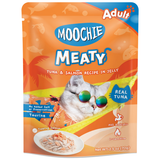 Moochie, Cat Wet Food, Meaty, Tuna & Salmon Recipe in Jelly (By Carton)