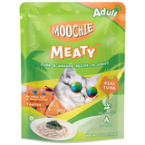 Moochie, Cat Wet Food, Meaty, Tuna & Wakame Recipe in Gravy (By Carton)