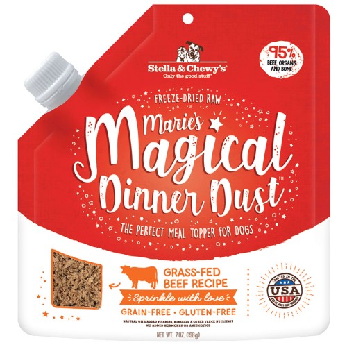 Stella & Chewy's, Dog Food, Meal Mixers, Freeze Dried, Marie's Magical Dinner Dust, Grass-Fed Beef
