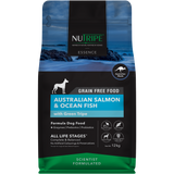Nutripe, Dog Dry Food, ESSENCE, Grain Free, Australian Salmon & Ocean Fish with Green Tripe (3 Sizes)
