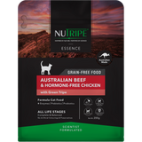 Nutripe, Cat Dry Food, Essence, Grain Free, Australian Beef & Hormone-Free Chicken with Green Tripe (3 Sizes)