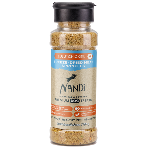 Nandi, Dog Food, Mixers & Toppers, Freeze Dried, Zulu Chicken Meat Sprinkles