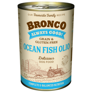 Bronco, Dog Wet Food, Grain Free, Ocean Fish Olio (By Carton)