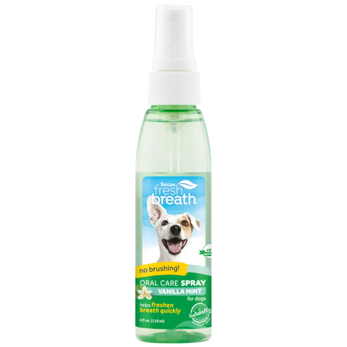 TropiClean, Dog Hygiene, Oral & Dental Care, Fresh Breath, Vanilla Mint Oral Care Spray