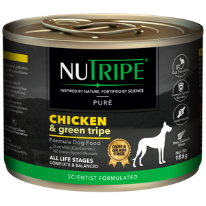 Nutripe, Dog Wet Food, PURE, Gum & Grain Free, Chicken & Green Tripe