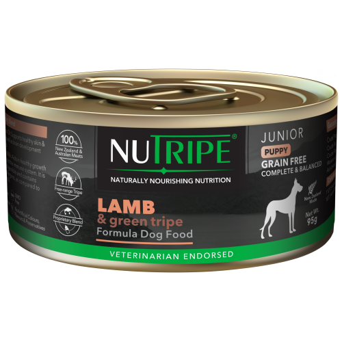 Nutripe, Dog Wet Food, JUNIOR, Puppy, Lamb & Green Tripe