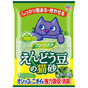 Earth Pet, Cat Hygiene, Litter, Green Pea, Green Tea