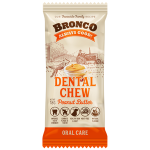 Bronco, Dog Hygiene, Oral & Dental Care, Dental Chew, Peanut Butter (By Carton)