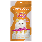 Aatas Cat, Cat Treats, Crème Purée, Chicken with Chicken Liver (2 Sizes)