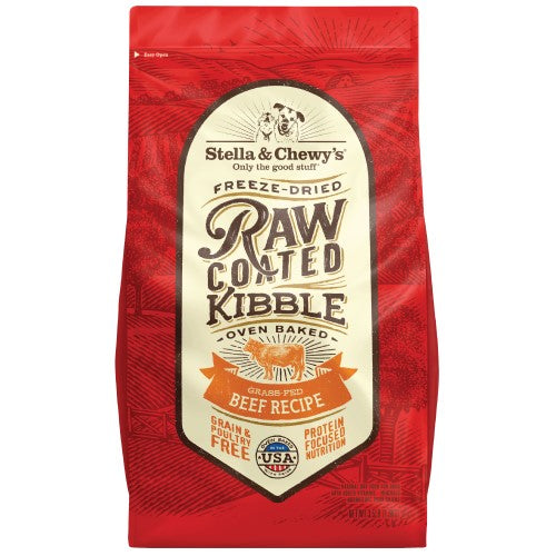 Stella & Chewy's, Dog Food, Freeze Dried Raw Coated Baked Kibble, Beef (2 Sizes)