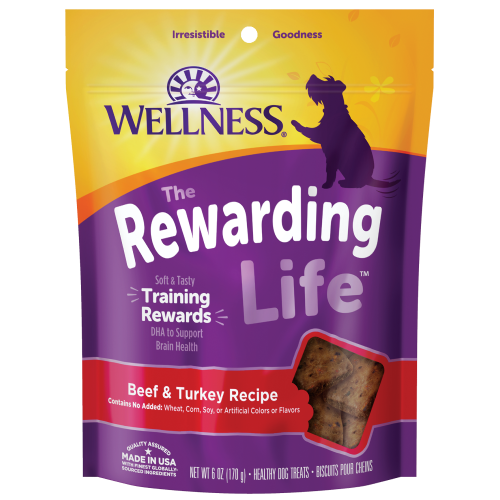 Wellness Complete Health, Dog Treats, Grain Free, WellBites, Beef & Turkey