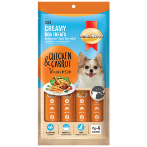SmartHeart, Dog Treats, Creamy Chicken & Carrot