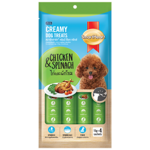 SmartHeart, Dog Treats, Creamy Chicken & Spinach