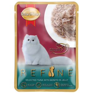 SmartHeart, Cat Wet Food, Refine Selected, Tuna with Bonito in Jelly