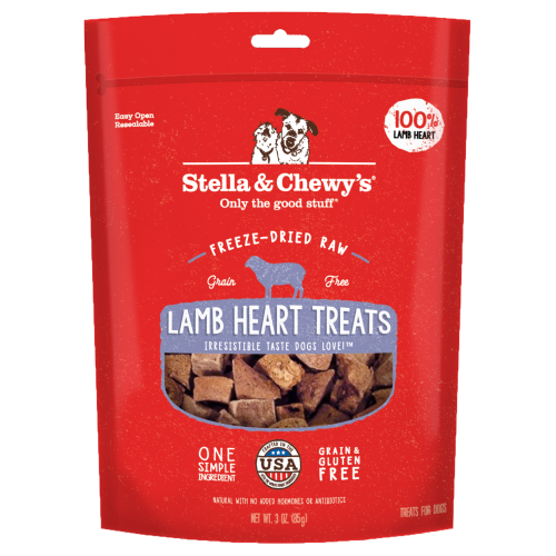 Stella & Chewy's, Dog Treats, Freeze Dried, Single Ingredient, Lamb Heart
