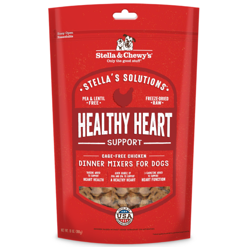 Stella & Chewy's, Dog Food, Freeze Dried, Stella's Solutions, Healthy Heart Support, Cage-Free Chicken
