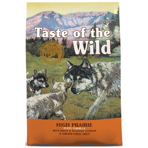 Taste of the Wild, Dog Dry Food, High Prairie Puppy, Bison & Roasted Venison (3 Sizes)