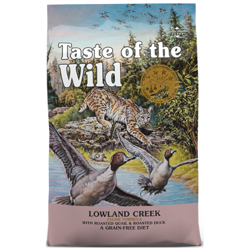 Taste of the Wild, Cat Dry Food, Lowland Creek, Roasted Quail & Roasted Duck (2 Sizes)