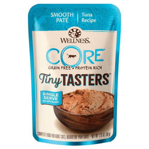 Wellness Core, Cat Wet Food, Grain Free, Tiny Tasters, Pate, Tuna