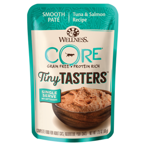 Wellness Core, Cat Wet Food, Grain Free, Tiny Tasters, Pate, Tuna & Salmon