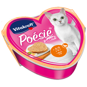 Vitakraft, Cat Wet Food, Poesie Hearts, Duck & Egg in Sauce (By Carton)